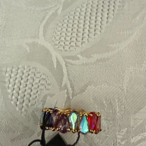 Kate Spade Shine me Up Gold Ring with Multicolor Stones - Picture 8 of 9